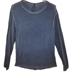 Lululemon Like New‎ Blue Knit Long Sleeve Athleisure Performance Men's T-Shirt